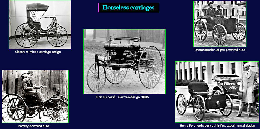 Early autos, 1900